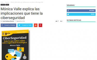 Casa de Letras, medio especializado en el mundo del libro, habla sobre el GuíaBurros: Ciberseguridad