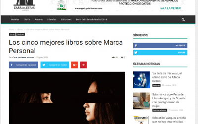 Casa de Letras indica que el GuíaBurros: Marca personal, de María José Bosch, es uno de los mejores sobre esta temática