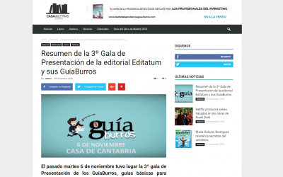 Casa de letras se hace eco del resumen del 3º evento de presentación de los GuíaBurros