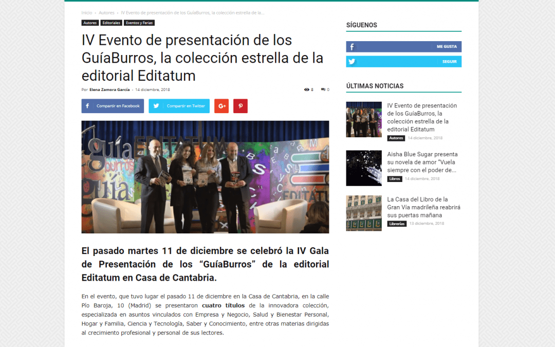 La IV gala de presentación de la editorial Editatum, en Casa de Letras